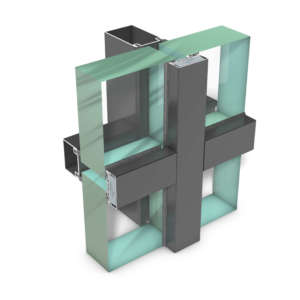 rp tec 60BR, mullion-transom steel curtain wall for high safety requirements
