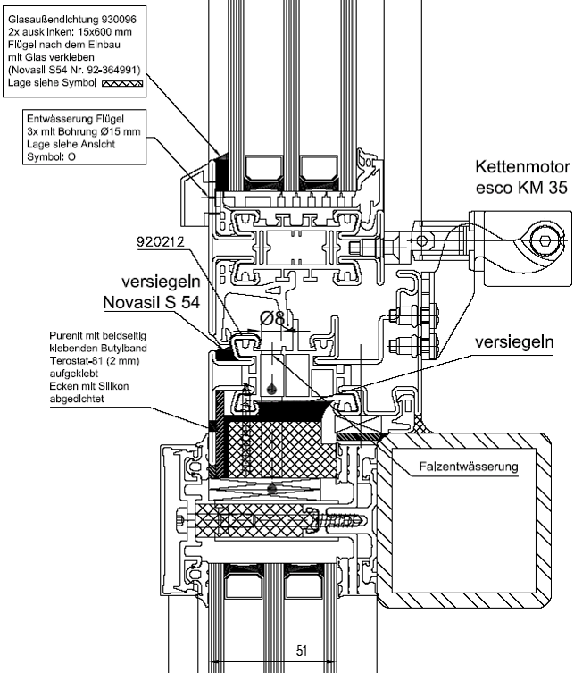Congress Center Hamburg Stahl Fenstersystem Rp Hermetic 70W Schnitt Congress Center Hamburg Stahl Fenstersystem Rp Hermetic 70W Schnitt