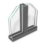 rp fineline 60W – steel profile system for partition walls, featuring uniquely slim face widths