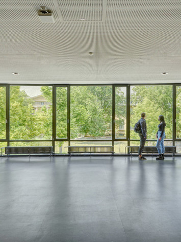 Freie Universität Berlin Seitenansicht innen Stahlfenster rp fineline 70W